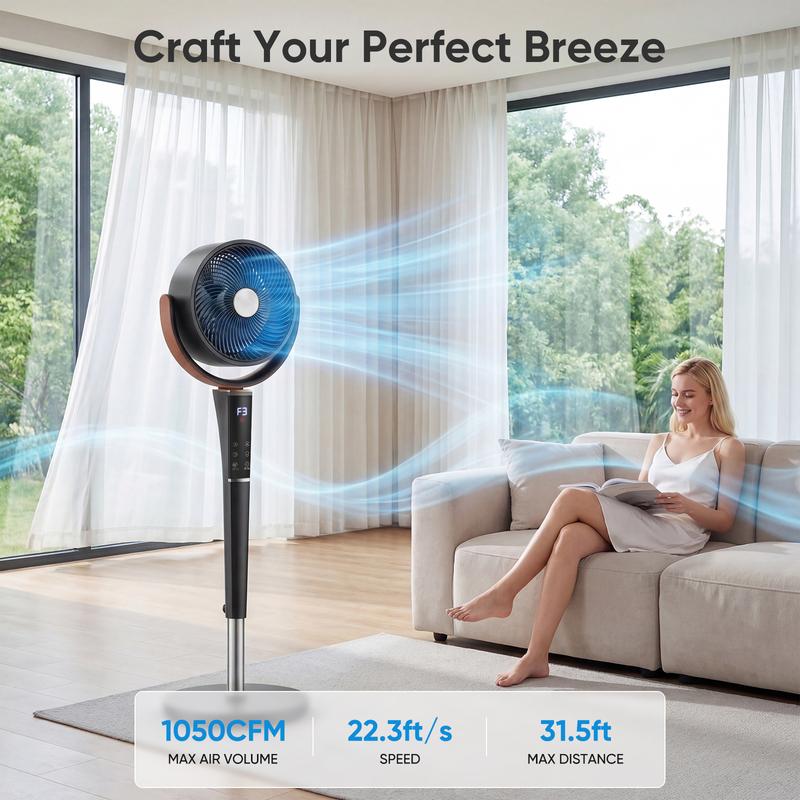 Ventilateur de chambre silencieux réglable