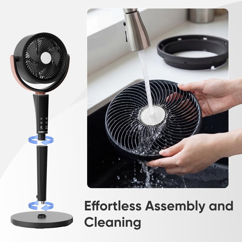 Ventilateur de chambre silencieux réglable