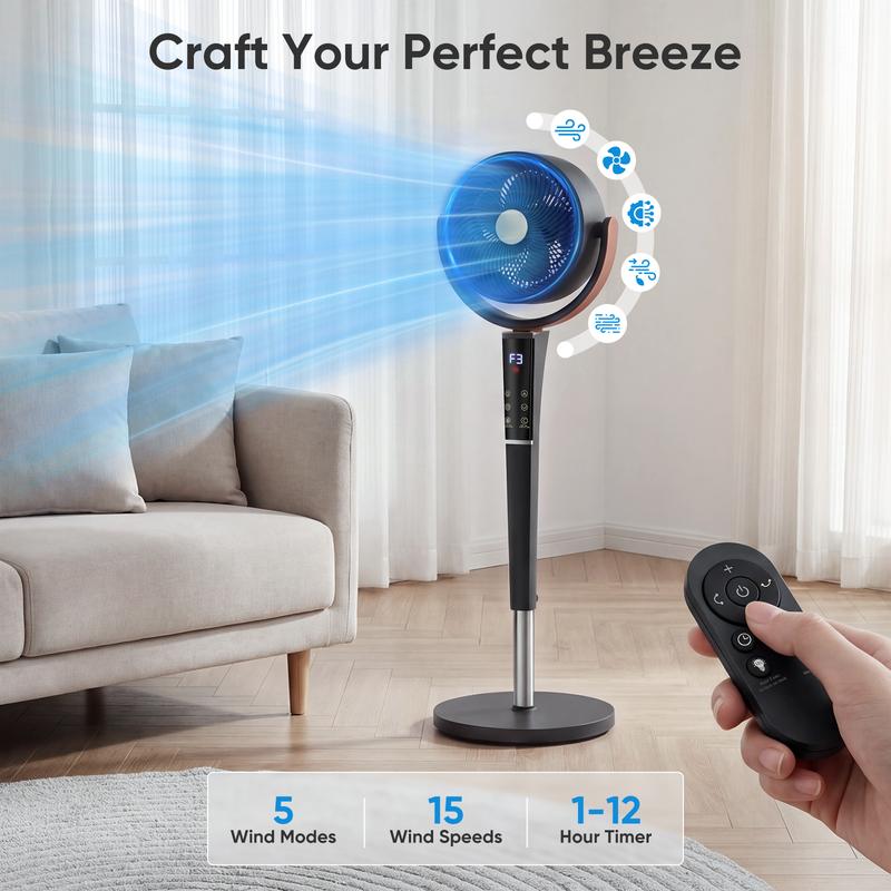 Ventilateur de chambre silencieux réglable