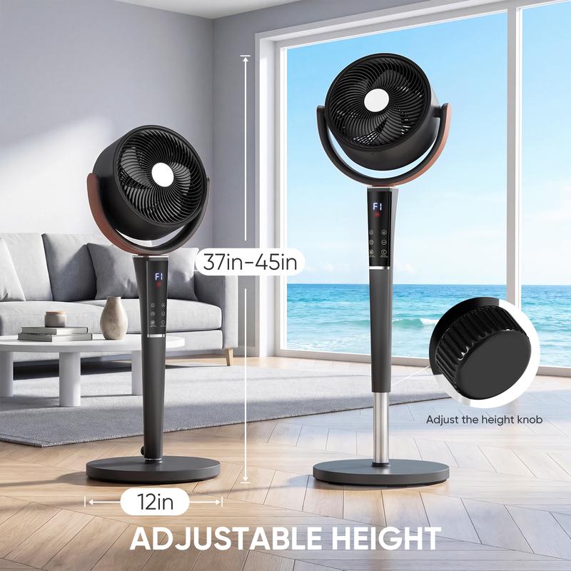 Ventilateur de chambre silencieux réglable