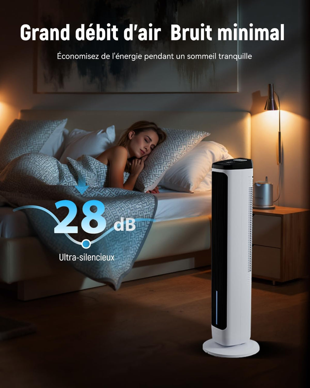 Boréal Pro — Rafraîchisseur d'Air Colonne Haute Performance