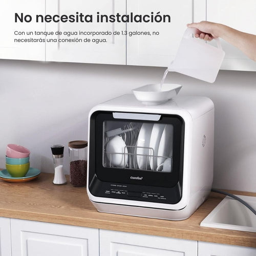COMFEE Lave-vaisselle de Comptoir Portable avec Réservoir Intégré – Nettoyage sans Installation
