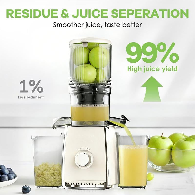 Extracteur de jus à presse froide — Grande ouverture 5,3 po.