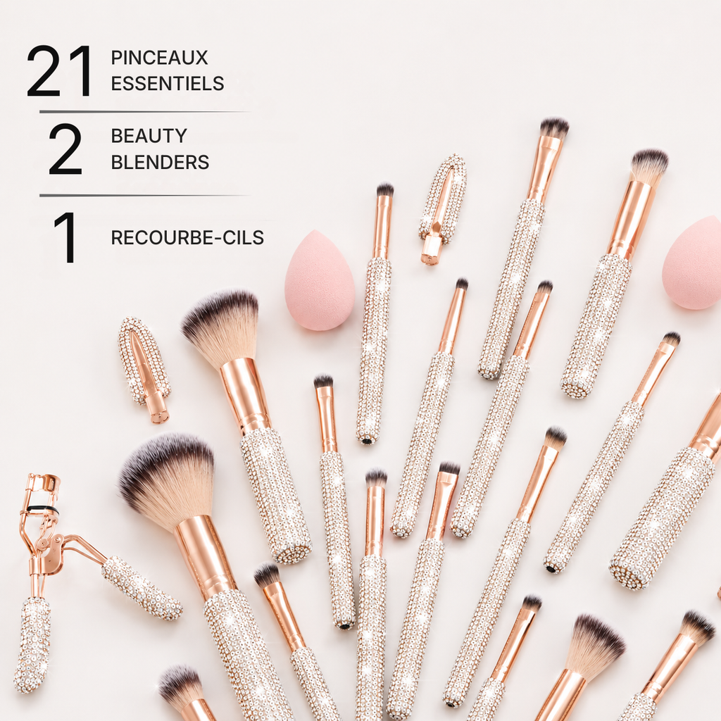 Coffret Maquillage "Rose Argent" 31 Pièces