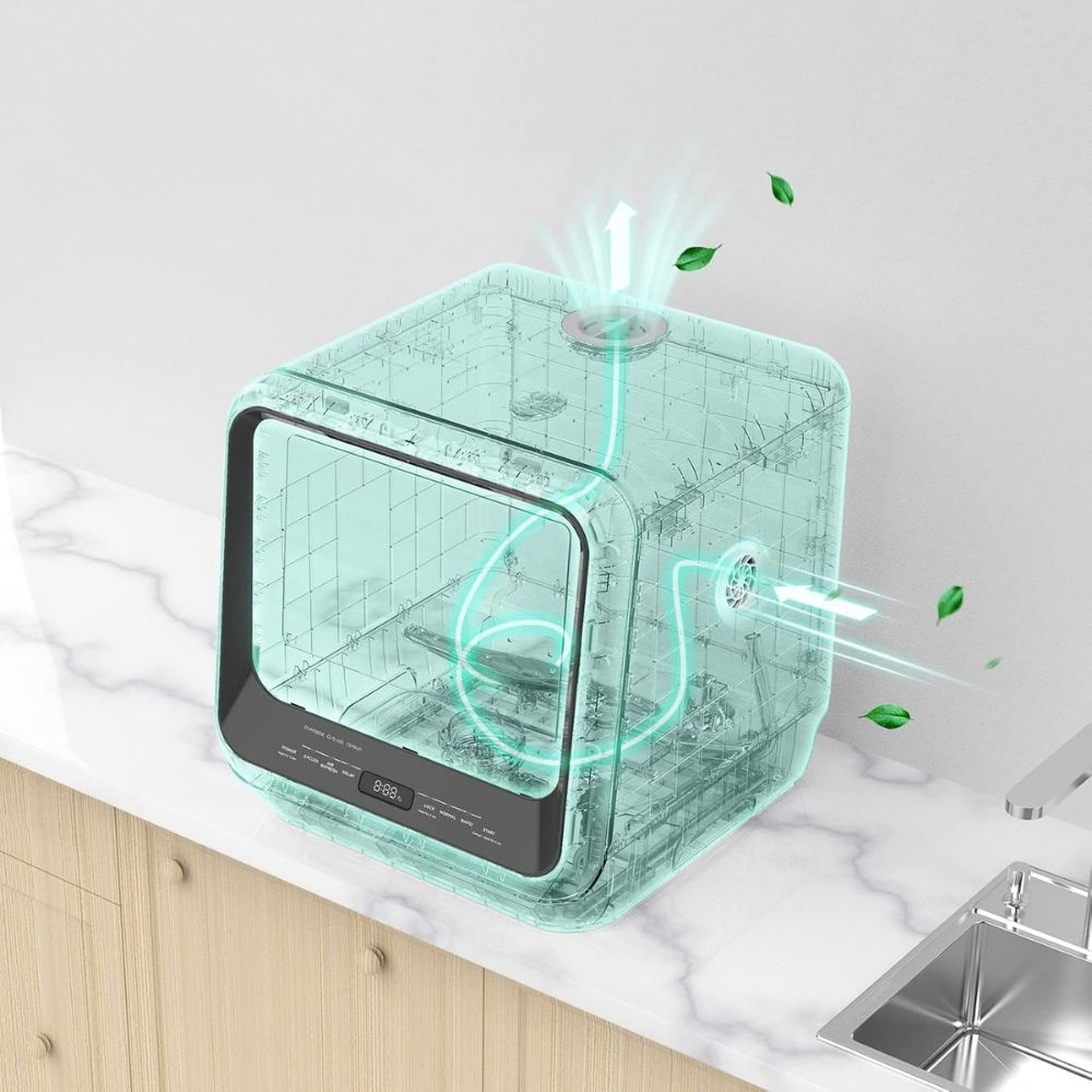 COMFEE Lave-vaisselle de Comptoir Portable avec Réservoir Intégré – Nettoyage sans Installation