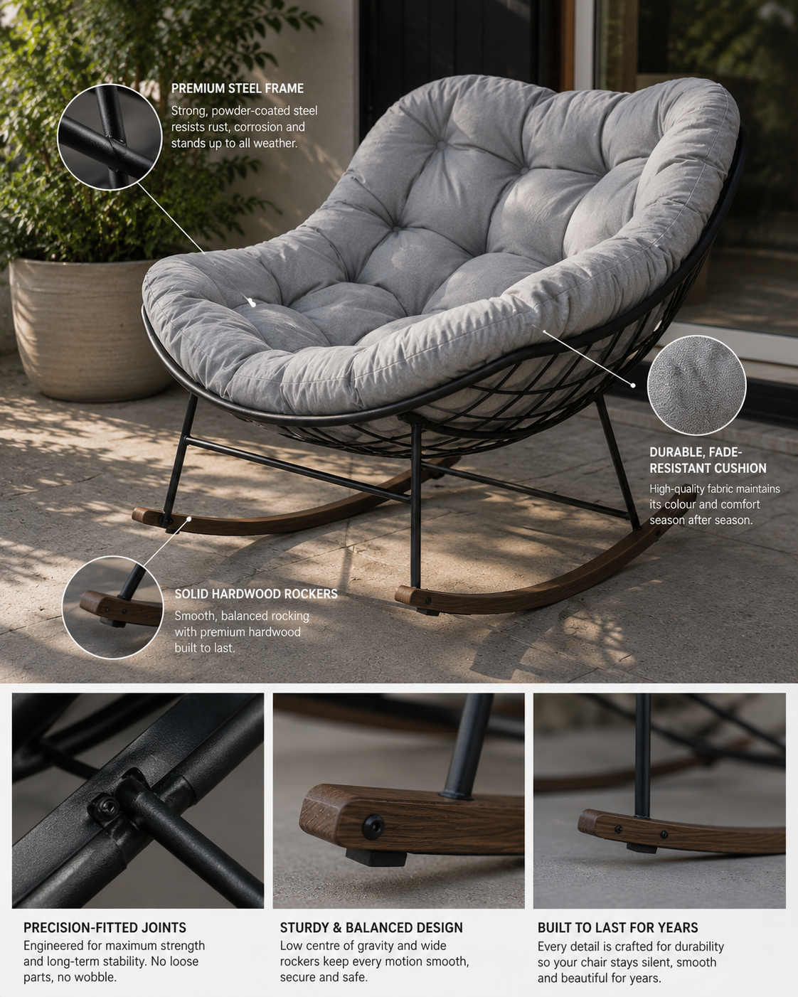 Fauteuil à Bascule Cocon
