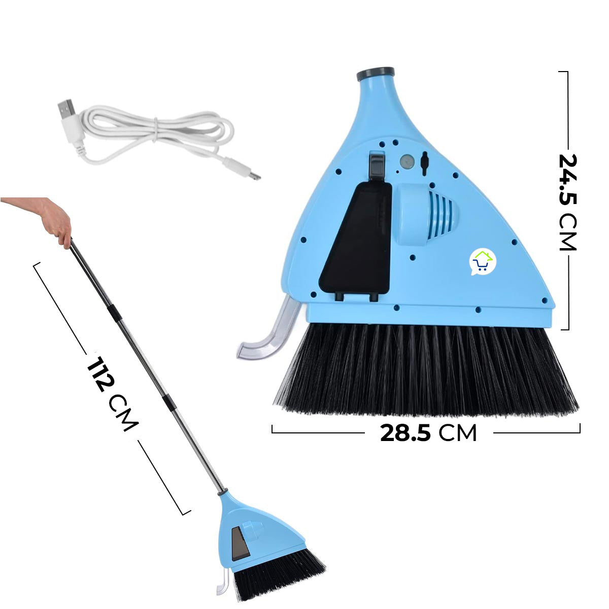 Balai Aspirateur 2 En 1 Balayeuse Rechargeable TV13