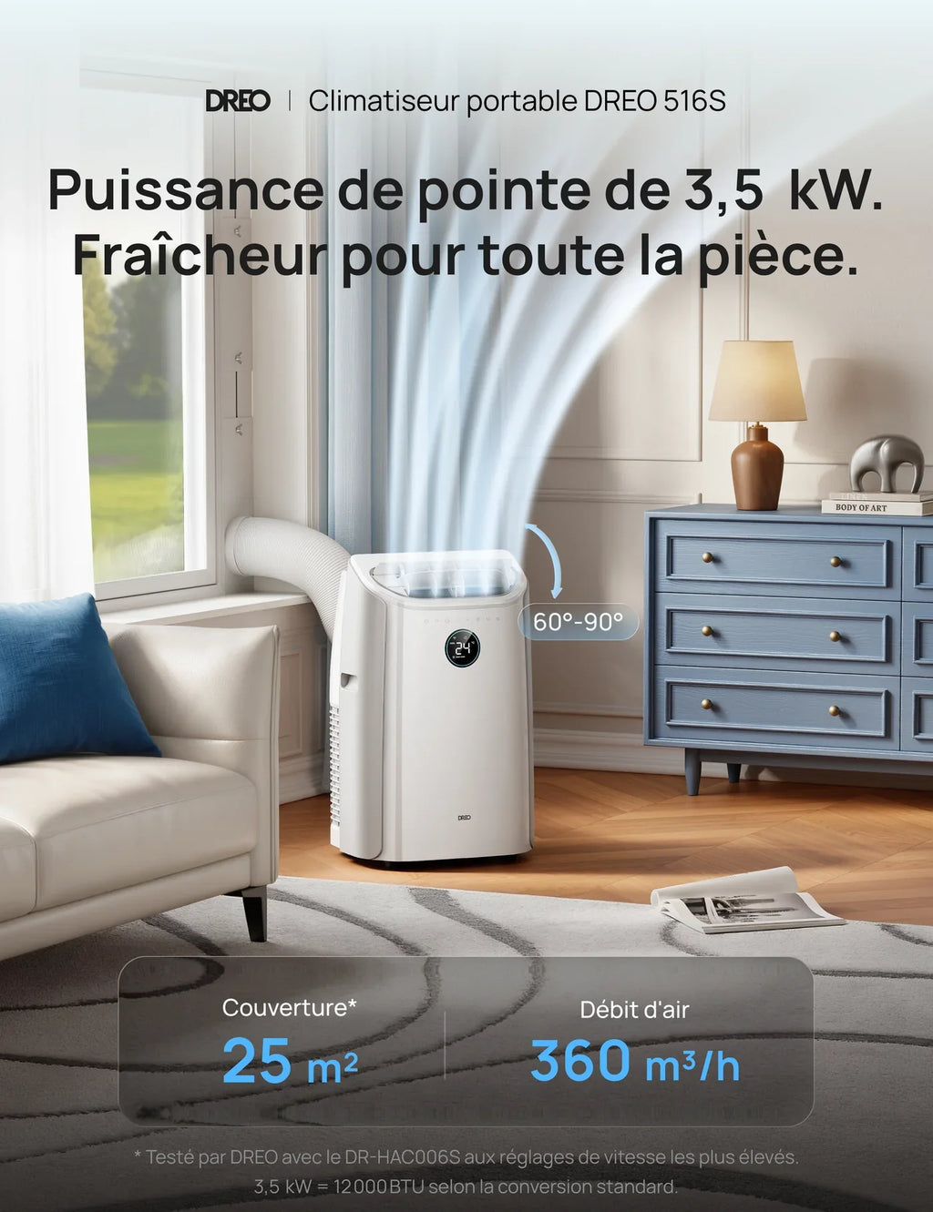 Climatiseur Portable Intelligent Dreo 516S – Le confort absolu, maîtrisé