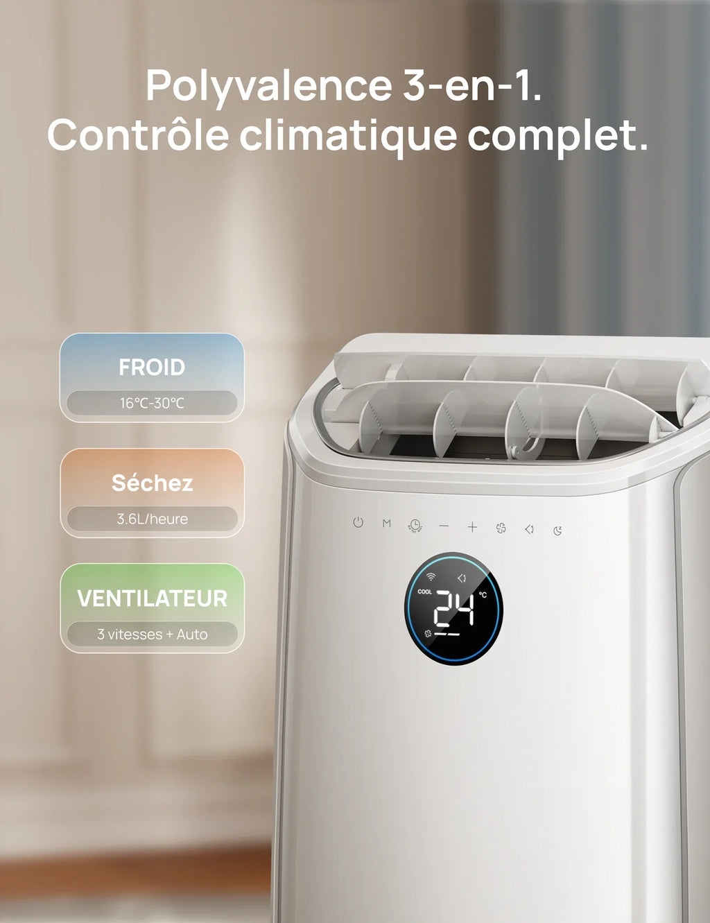 Climatiseur Portable Intelligent Dreo 516S – Le confort absolu, maîtrisé