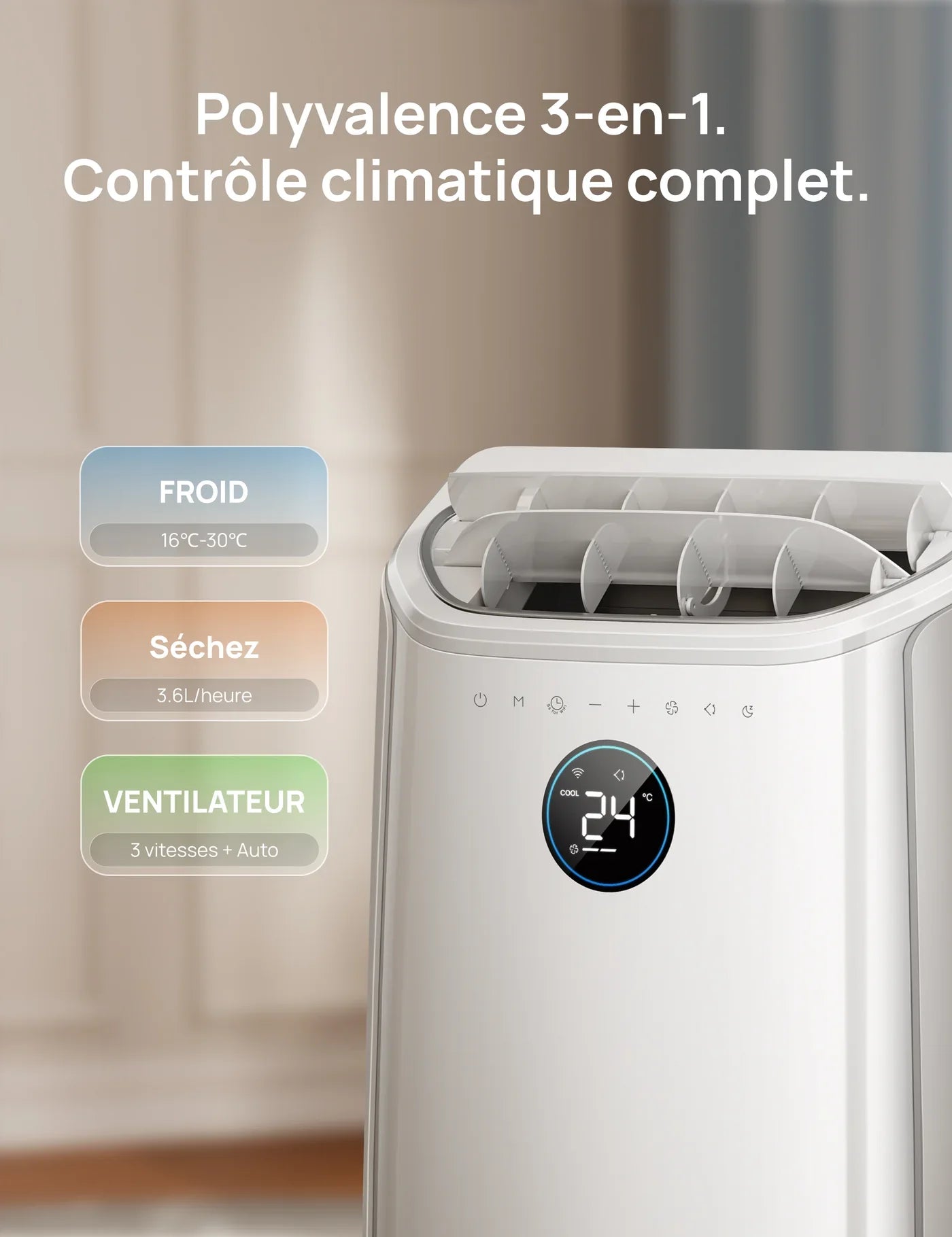 Climatiseur Portable Intelligent Dreo 516S – Le confort absolu, maîtrisé