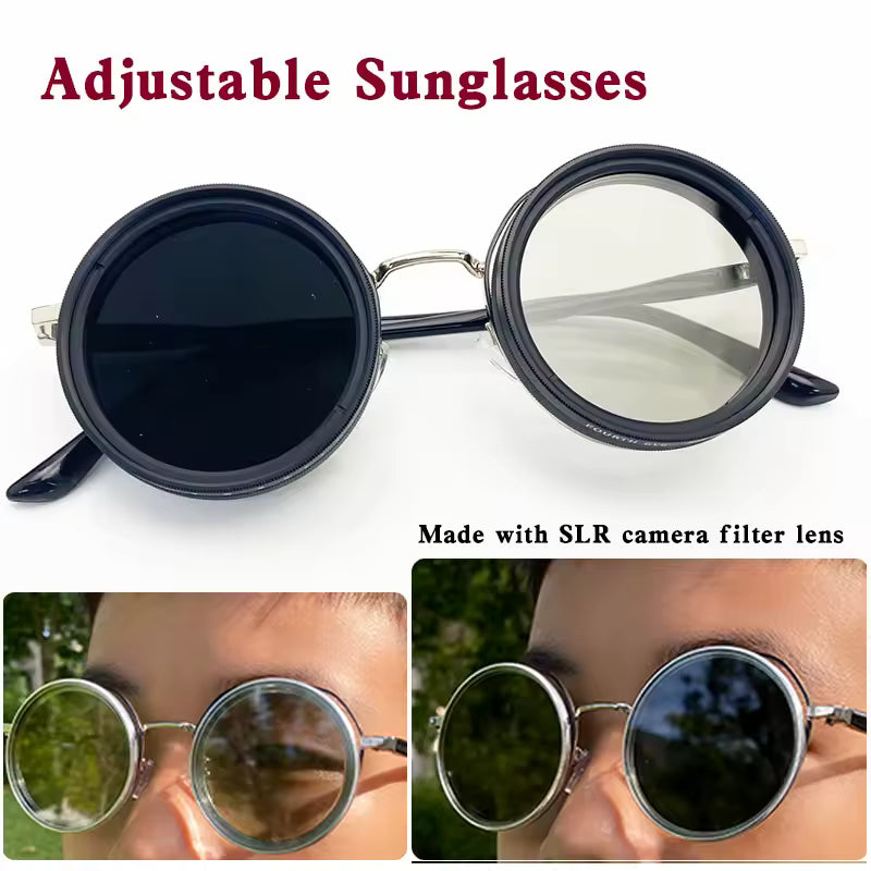 Lunettes de soleil de luxe avec filtre réglable