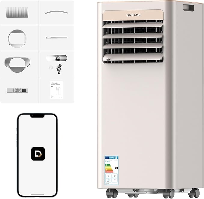 Climatiseur Portable Dreame P-Wind10 9000 BTU — 3-en-1 · Flux d'Air 3D