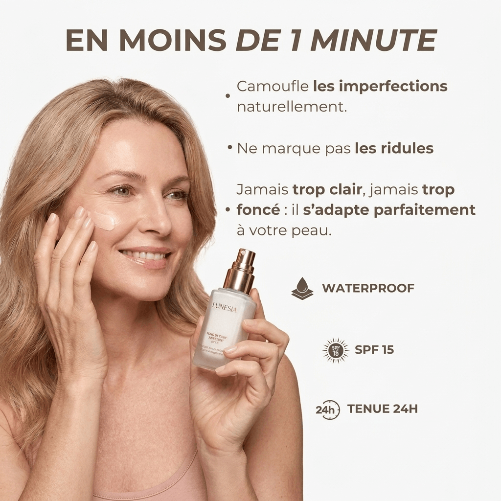Fond de teint adaptatif 5-en-1 de 30 ml avec pinceau OFFERT