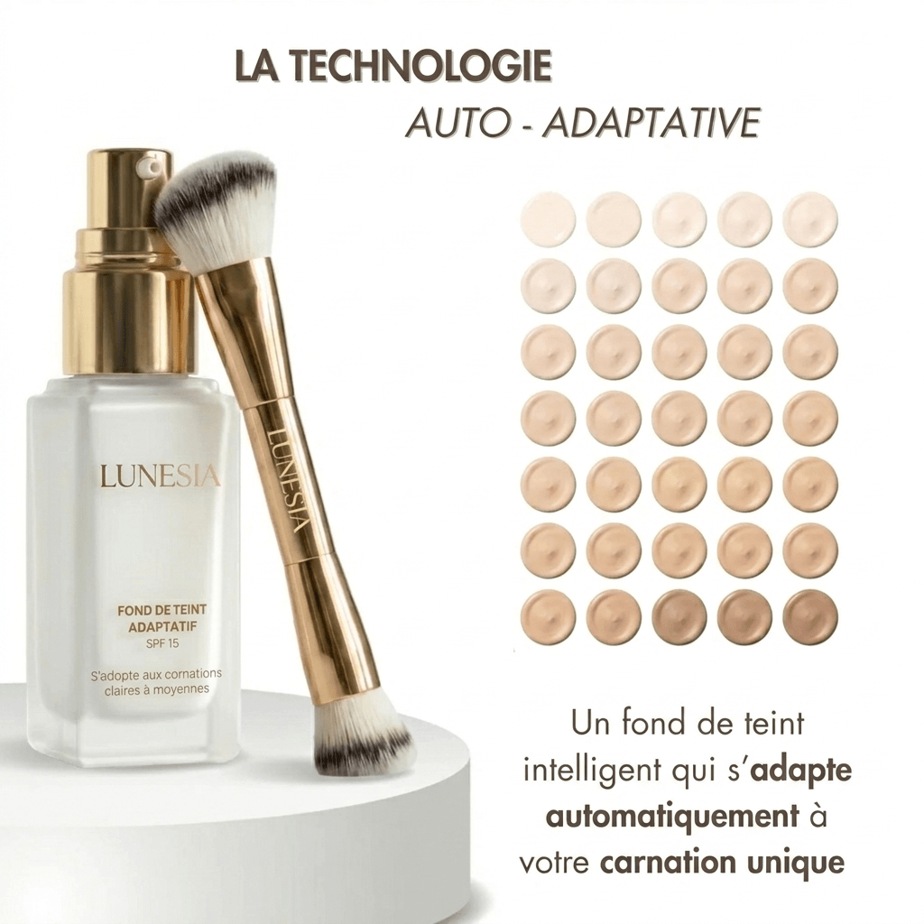 Fond de teint adaptatif 5-en-1 de 30 ml avec pinceau OFFERT