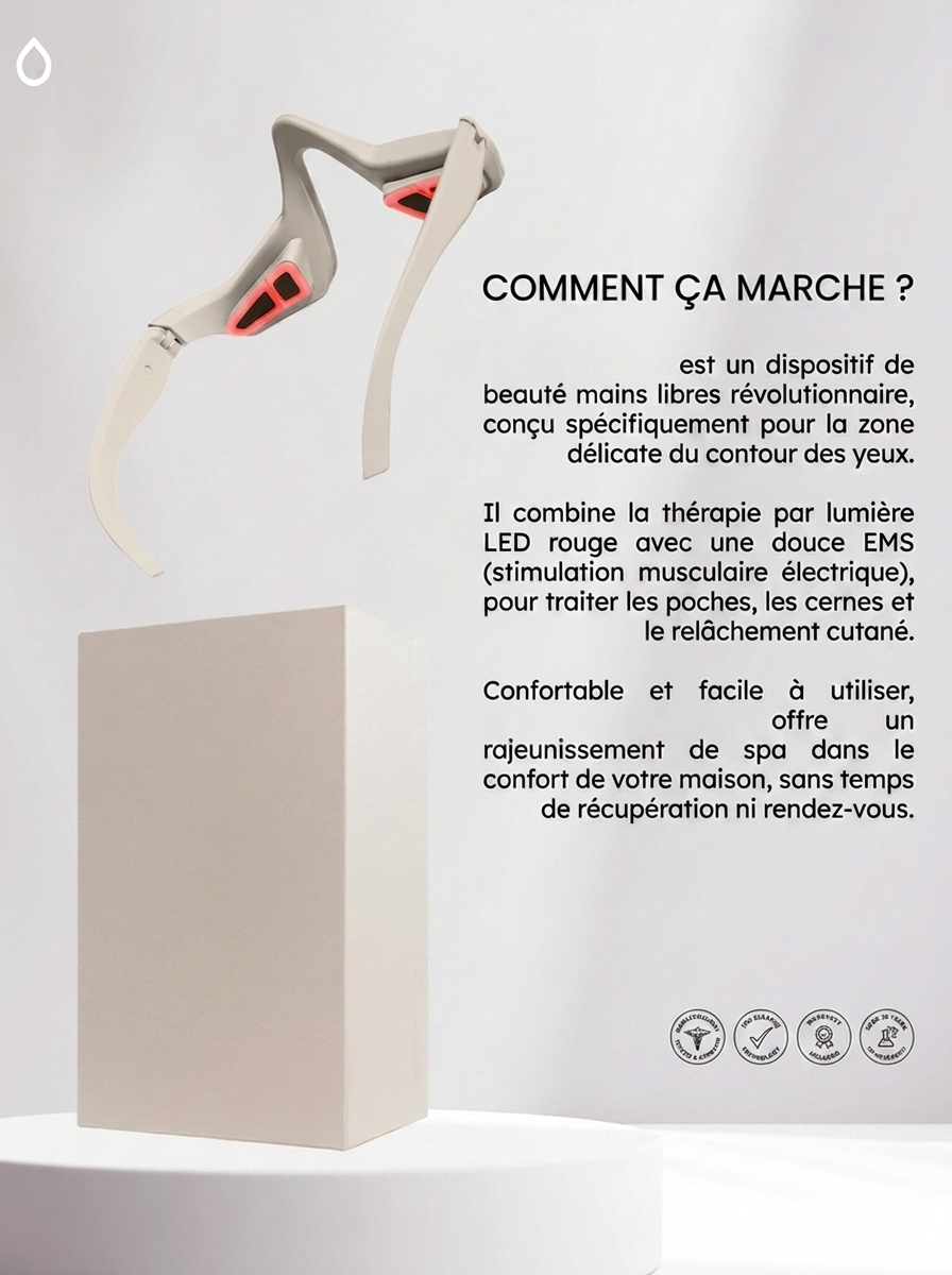 appareil de massage oculaire anti-cernes