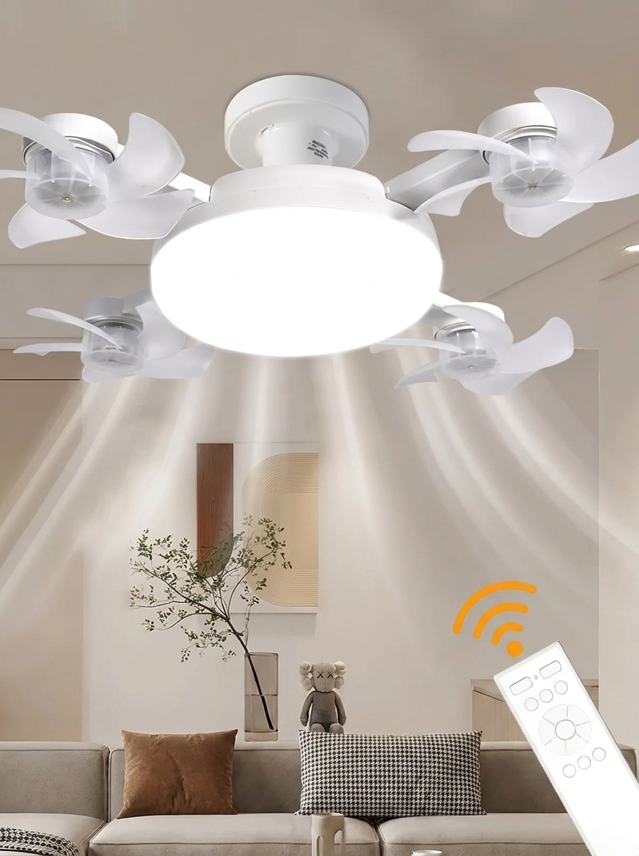 Ventilateur avec lampe LED de type drone