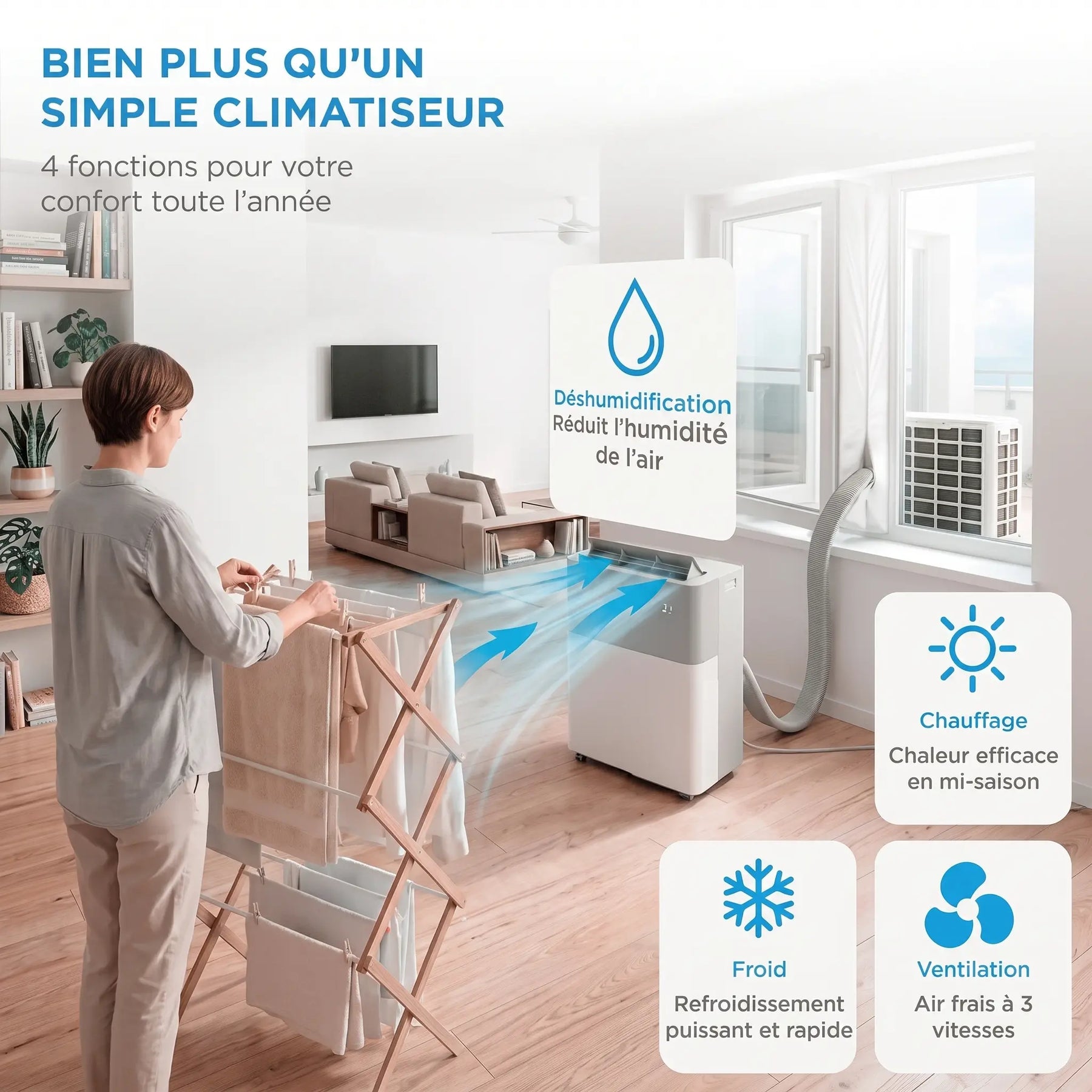 Mobilité Air Climatisation Pro roulettes