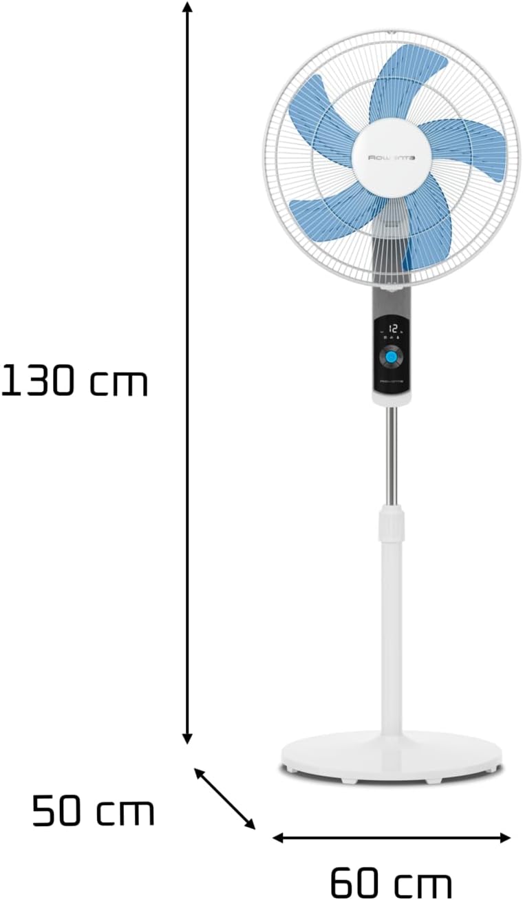 Ventilateur Sur Pied Rowenta Turbo Silence — 35 dB(A) · 12 Vitesses · Écran LED