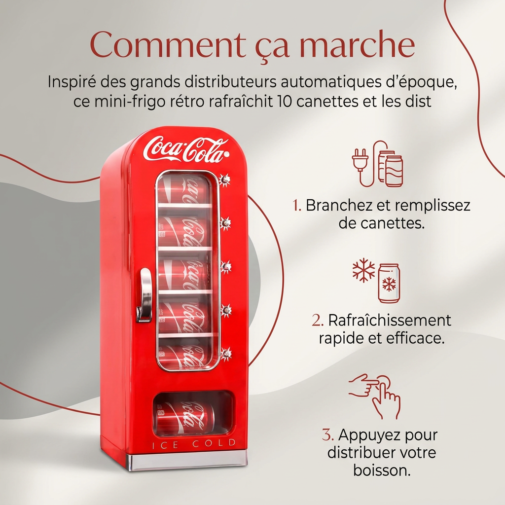 Réfrigérateur Distributeur Rétro